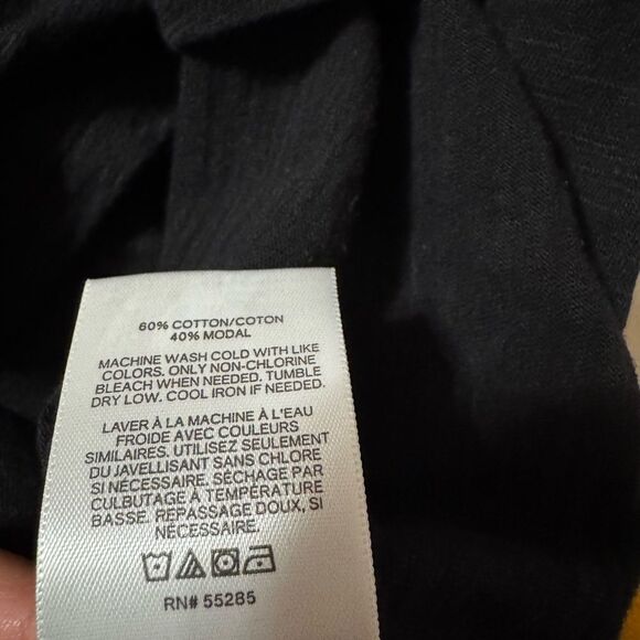 Express Black Fitted Short Sleeve Crop Tee – Size S/P - Picture 4 of 4